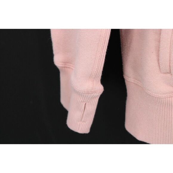Zyia Sweatshirt Womens Medium Pink Oh So Soft Cowl Funnel Neck Hoodie Pockets - Picture 4 of 8